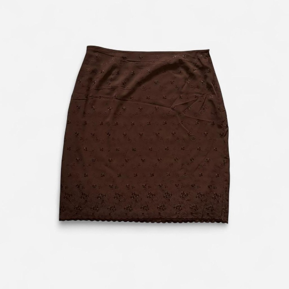 Express Chocolate Pencil Skirt